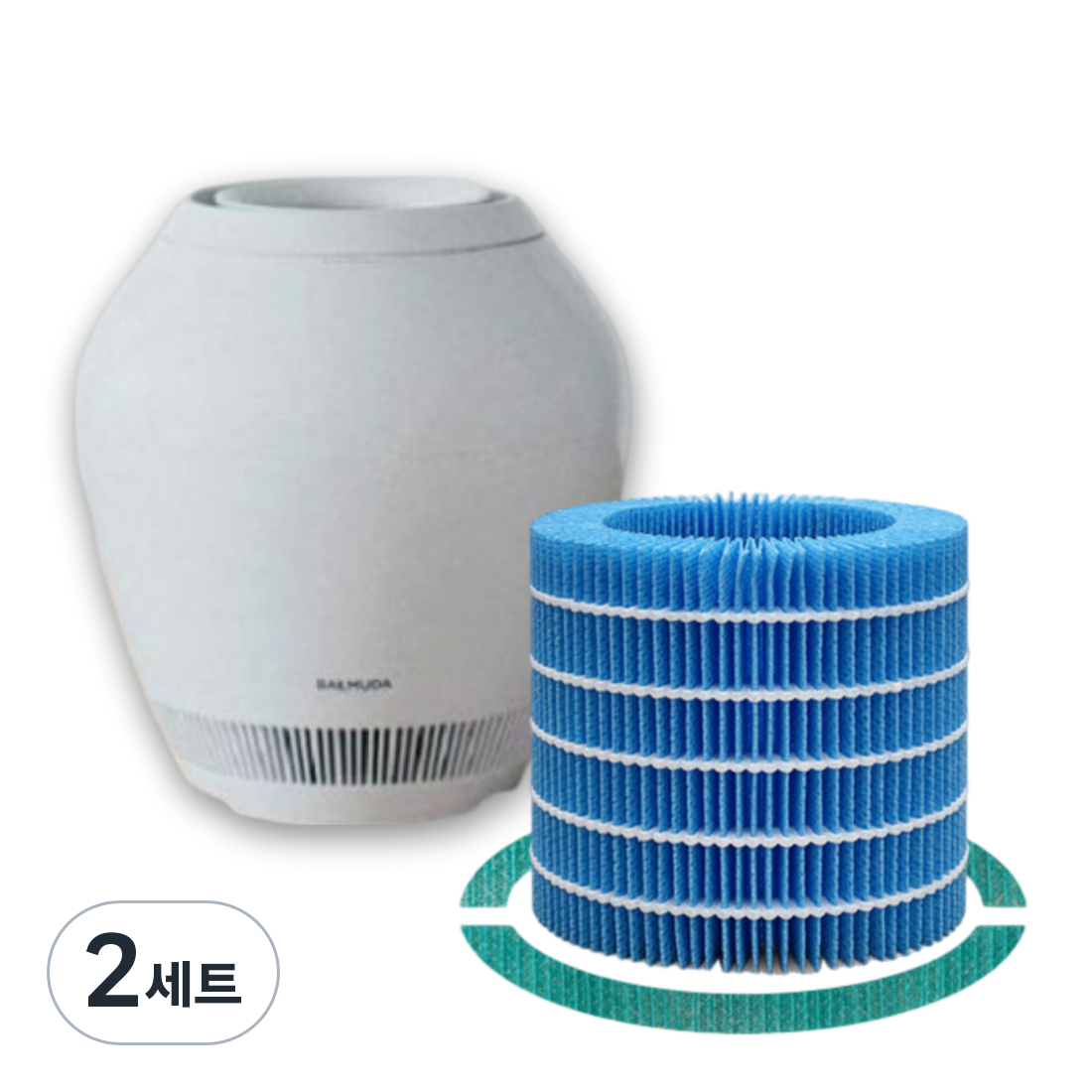 발뮤다 레인 가습가필터+효소프리필터 세트 호환 ERN-S100 ERN-1100SD, 2세트, 레인 가습+효소 필터 29,100원
