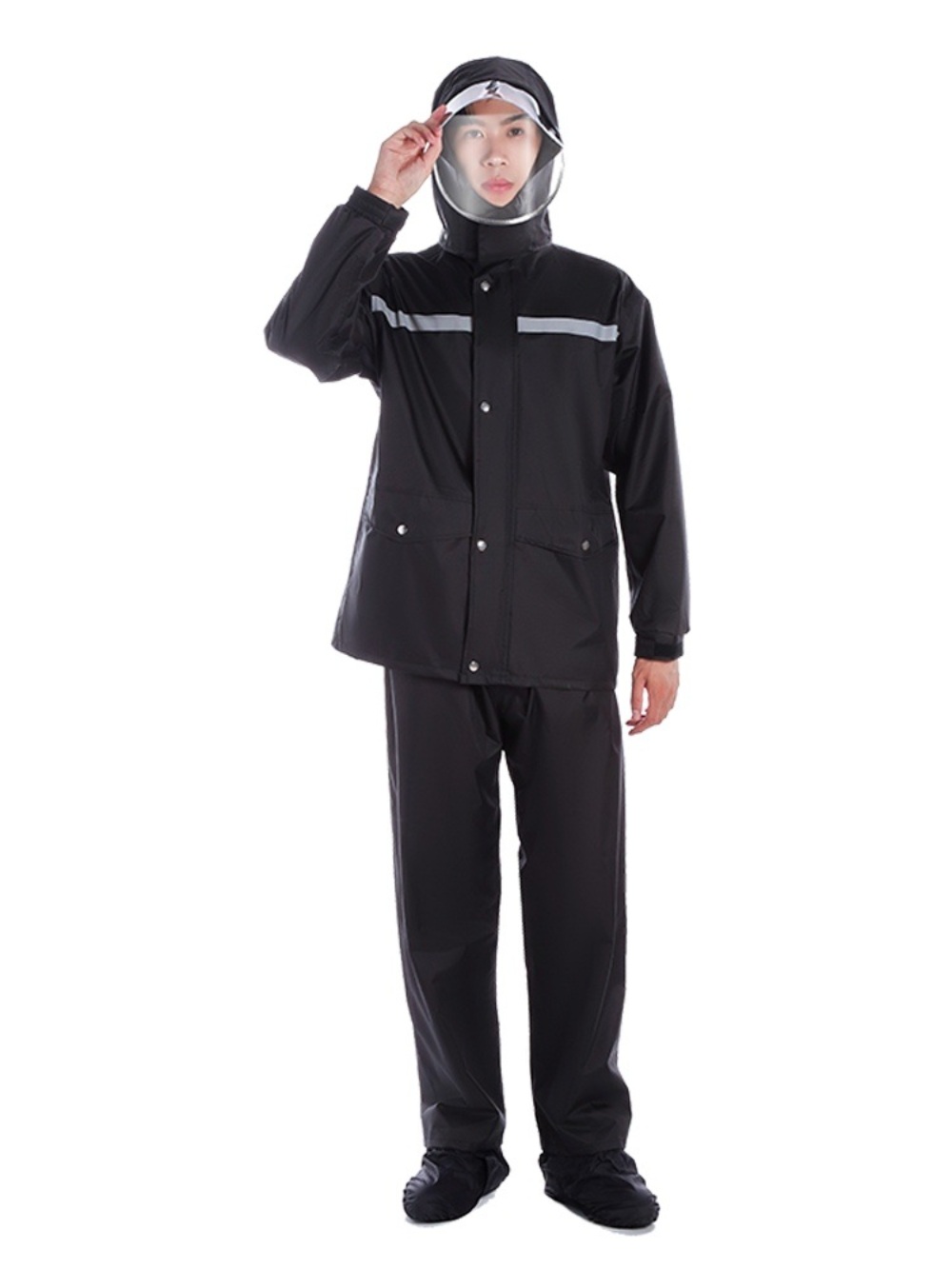 레인커터 기본형 오토바이 우비 상하의, 블루 48,500원