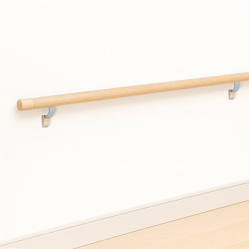 국내생산 병원 시설 요양원 핸드레일 복도 안전바 장애인 노약자 안전손잡이 우드색상, 오크, 1세트 40,000원