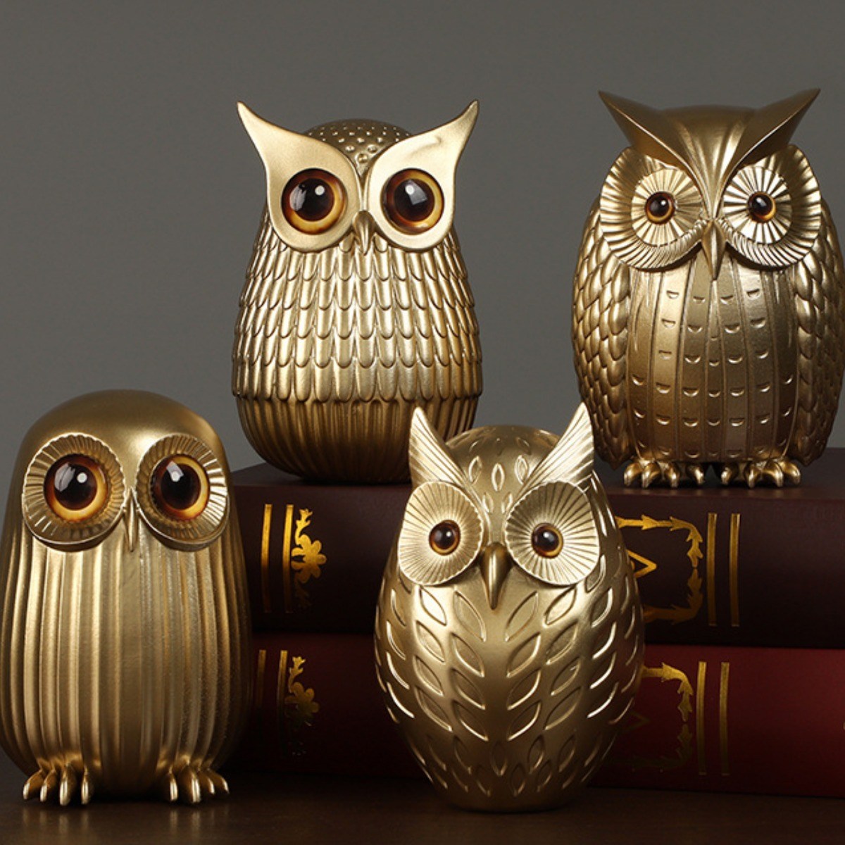 미츠키 황금 골드 부엉이 돈 복 풍수 인테리어, 골드 색상 39,800원