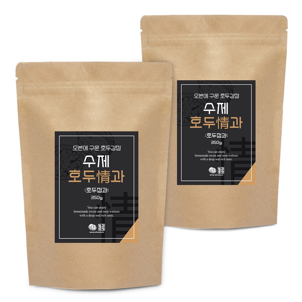 오븐에 구운 수제 호두정과 호두강정 700g(350gx2봉) 23,790원