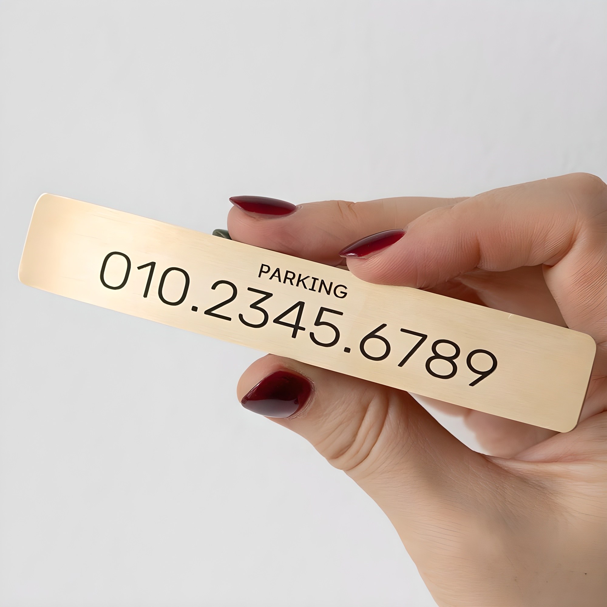 라인하임 논슬립 메탈 자동차 주차번호판 새차선물, 1세트, 황동와이드 PARKING 10,900원