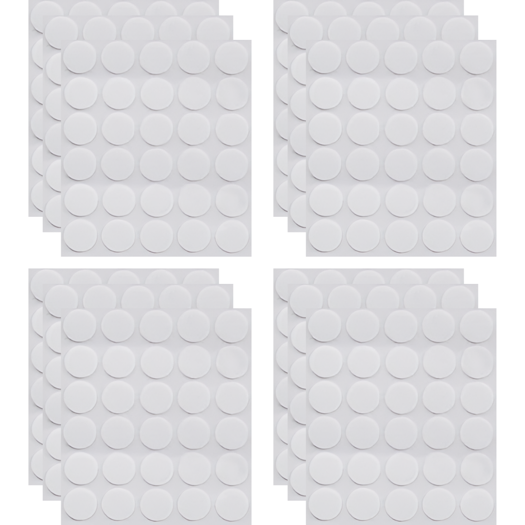 30쌍+30쌍 20mm 화이트 원형 양면 찍찍이 접착 9,900원