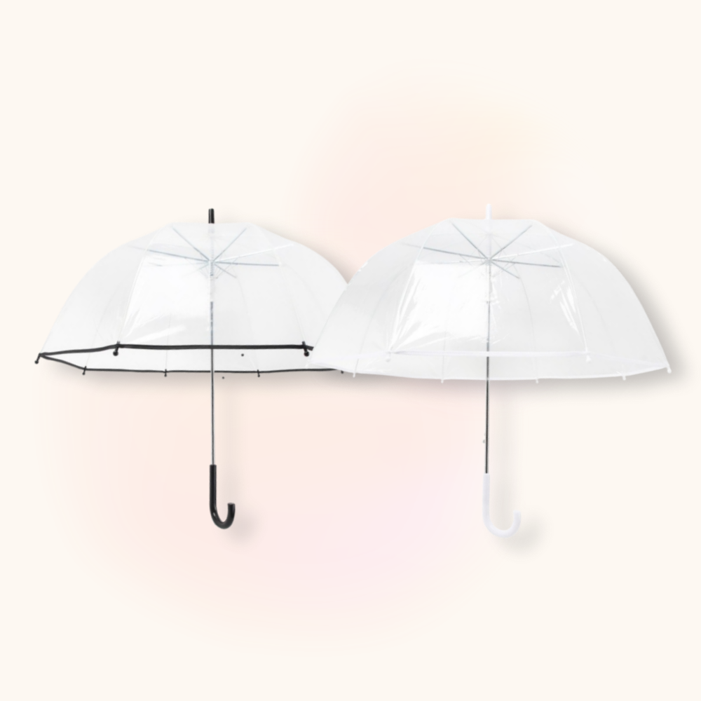오디너리아틀리에 반짝 투명 돔 우산 비닐 자동 장우산 15,990원