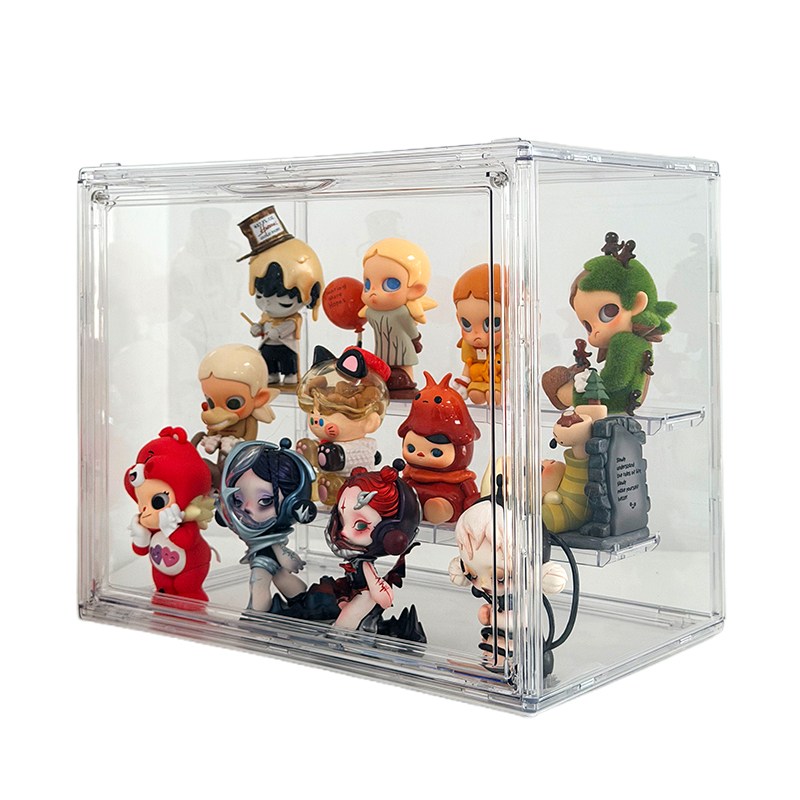 아크릴 피규어 진열대 계단식 투명 케이스 흔들림방지 레고 인형 장식장, 1개 16,500원