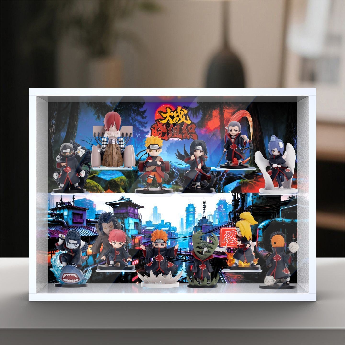 나루토 질풍전 아카츠키 시리즈 호환 피규어 액자 벽걸이 수납 프레임 박스 168,000원