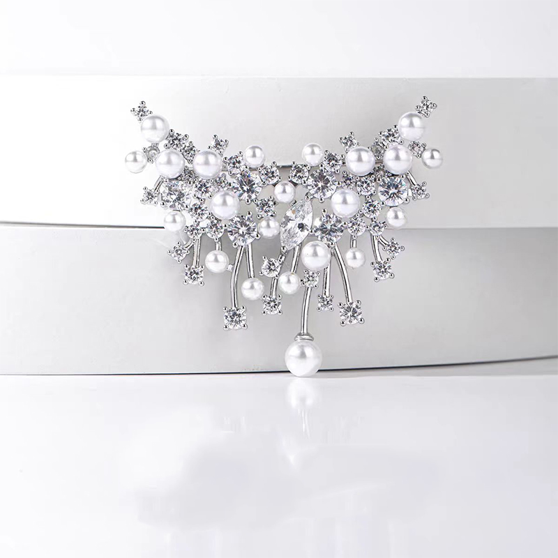 안개꽃 진주 브로치 여성 럭셔리 미니 럭셔리 정장 코트 정교한 의상 브로치 브로치 액세서리 16,500원