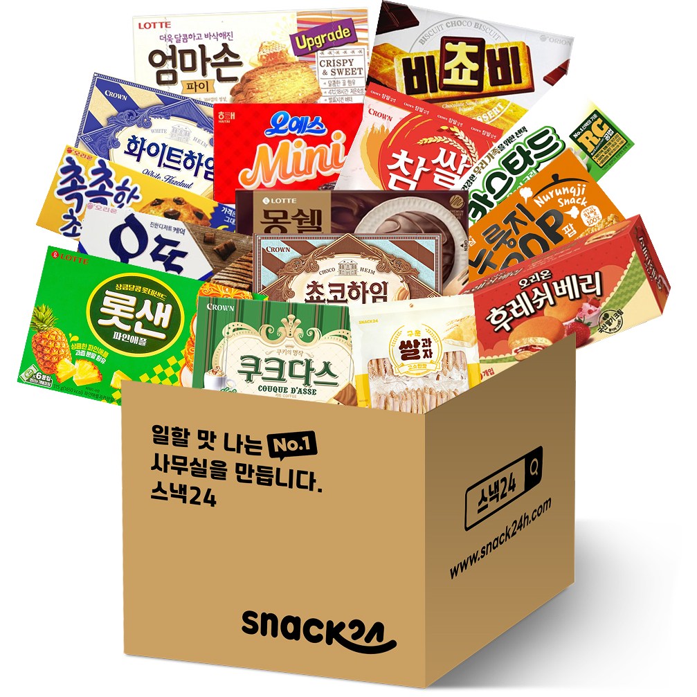 스낵24 석부장 최애 사무실 박스과자세트, 1세트, 16p 53,900원