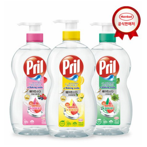 헨켈 [프릴 300ml 증정] 프릴 베이킹소다 주방세제 본품750ml or 리필1L X 3개 14,550원