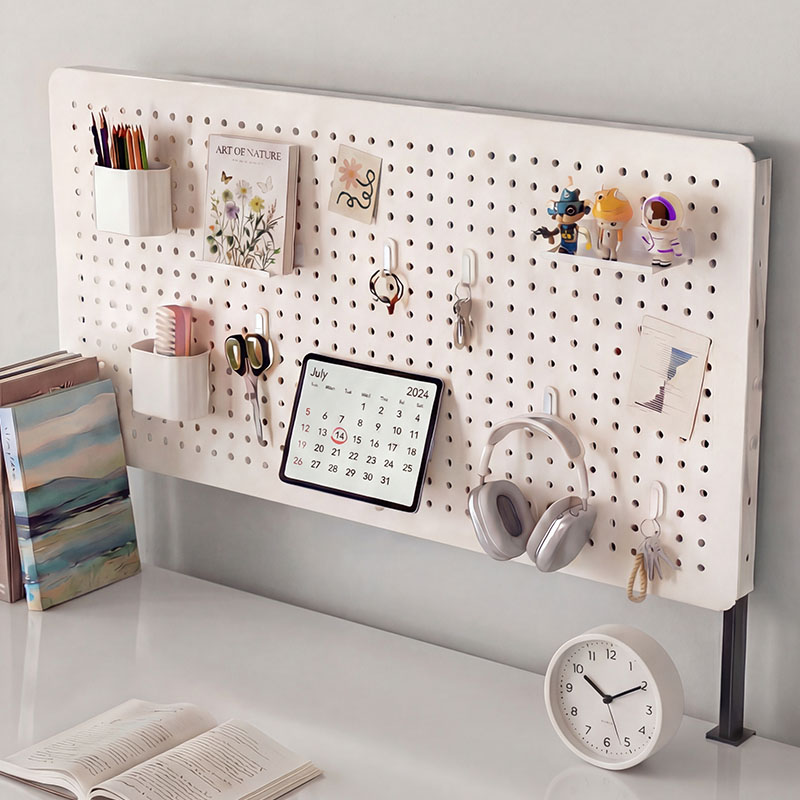 인테리어 다용도 테이블 철제 타공판 높이 조절 책상 수납 선반 악세사리 세트 사이즈 600 X 400 mm 스탠드형, 아이보리(60X40), 1개 30,900원