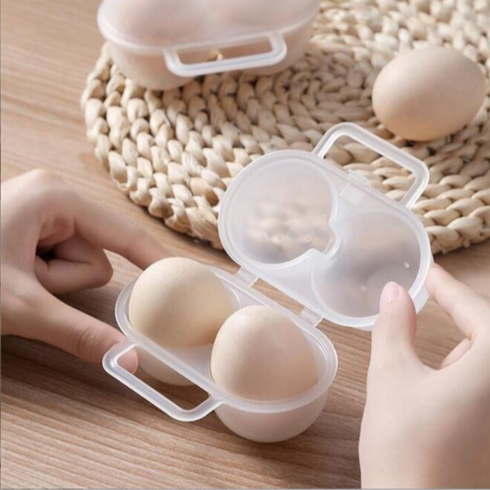 무핑 깨지지 않는 2구 계란케이스 도시락 휴대용 계란트레이 다이어트식단 헬스 캠핑 달걀보관함 에그홀더 5,490원