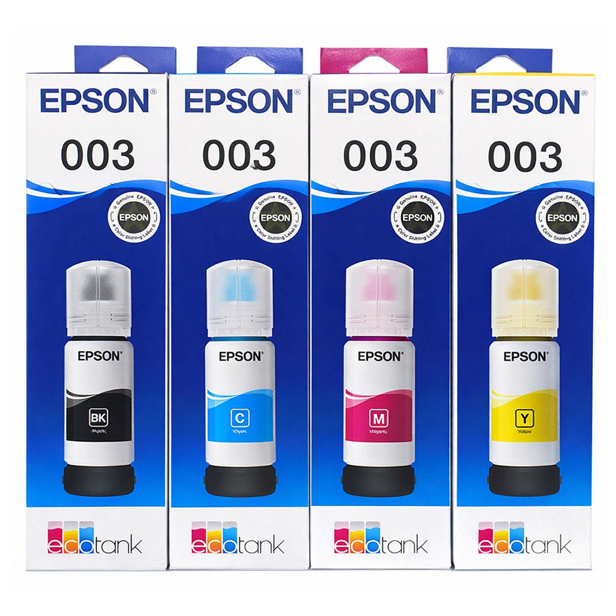 엡손 정품잉크 T00V 003 정품잉크 L1110 L3100 L3110 L3150 L5190 L3106 4색 검정 파랑 빨강 노랑 42,650원