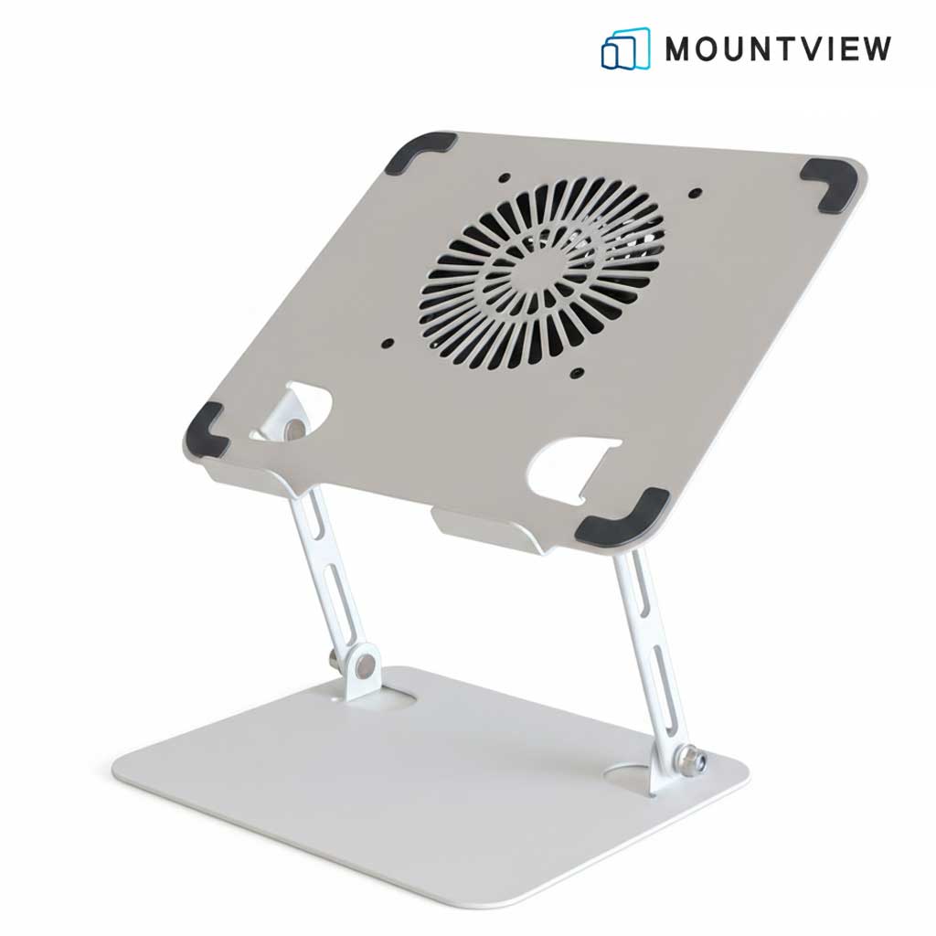 마운트뷰 메탈 노트북 BLDC 쿨러 쿨링 거치대 받침대 스탠드, 화이트 [EW010], 1개 23,900원