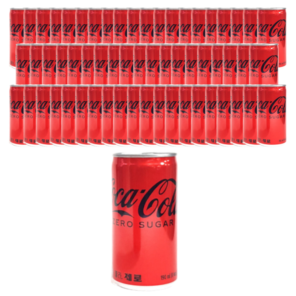 코카콜라 제로 다이어트 탄산음료, 60개, 190ml 39,300원