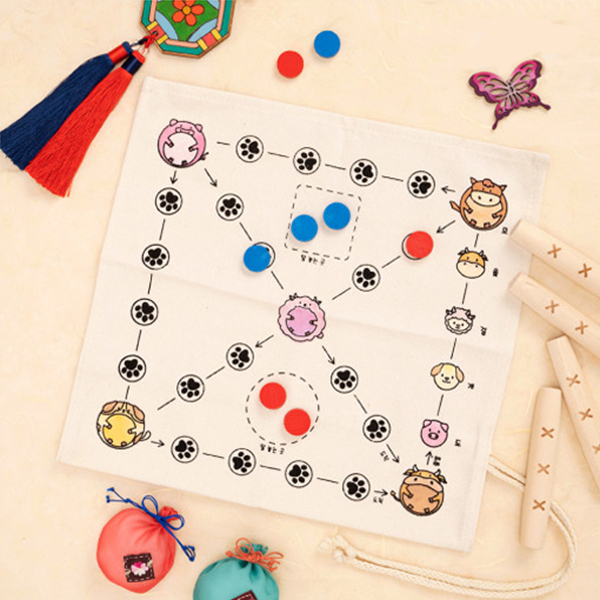 전통 패브릭 윷놀이 세트 전통놀이 명절 설날 추석 4,500원