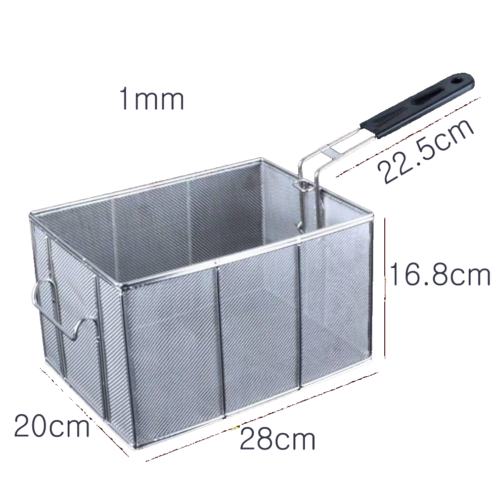 JINGHENG 업소용 사각 튀김기 치킨 감자튀김 후라이드 건지기 기름망 바구니 상업용 여과망 32,900원