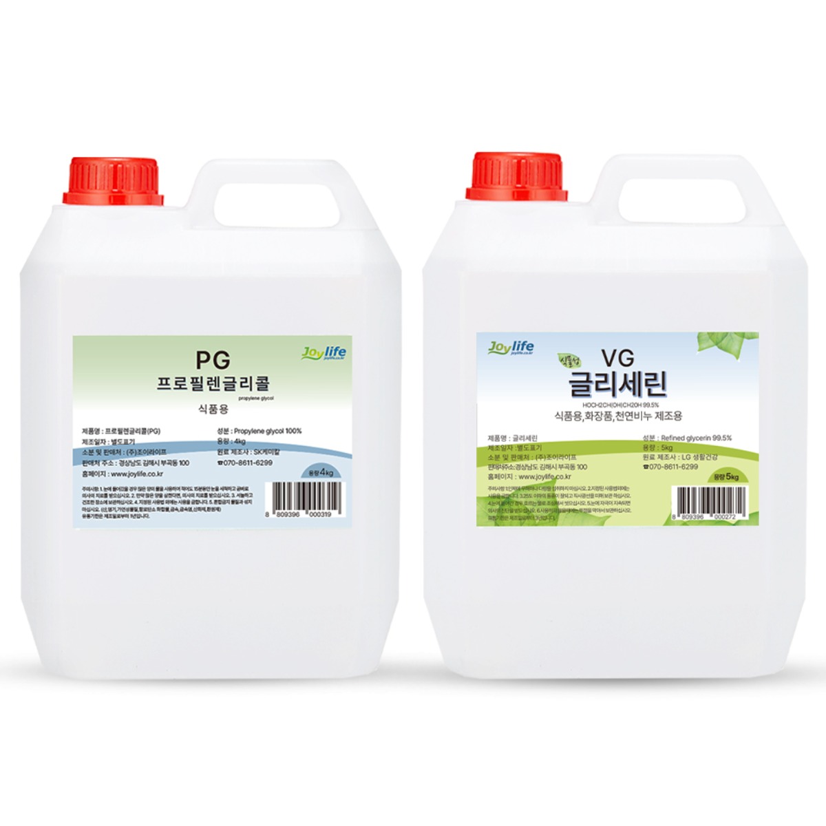 조이라이프 프로필렌글리콜 식물성 글리세린 PG 4kg+VG 5kg 세트, 1개 73,900원