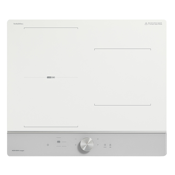 나비엔매직 인덕션 전기레인지 2분할 화이트 + 라이트 그레이 3구, ERI-5233AF, 빌트인 499,000원