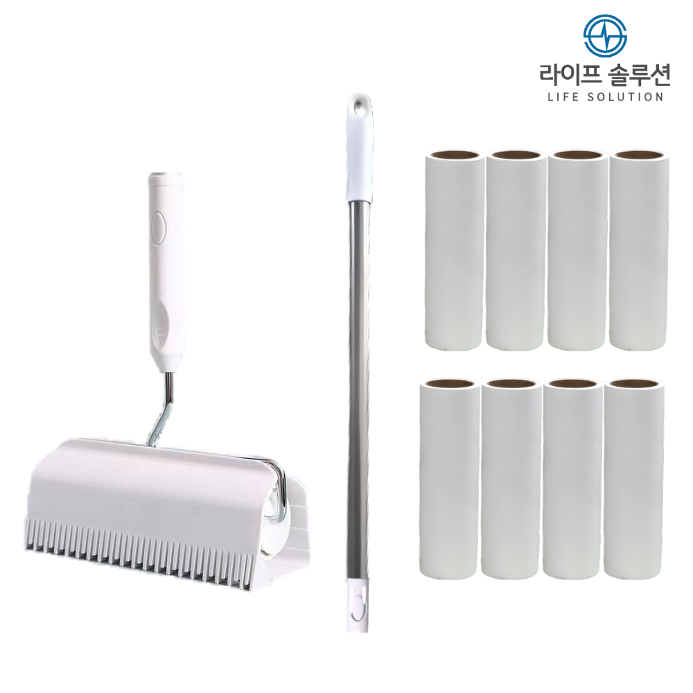 라이프솔루션  만능 리필 돌돌이 테이프 사선커팅 클리너 3단 길이조절 와이드 밀대형 23,800원