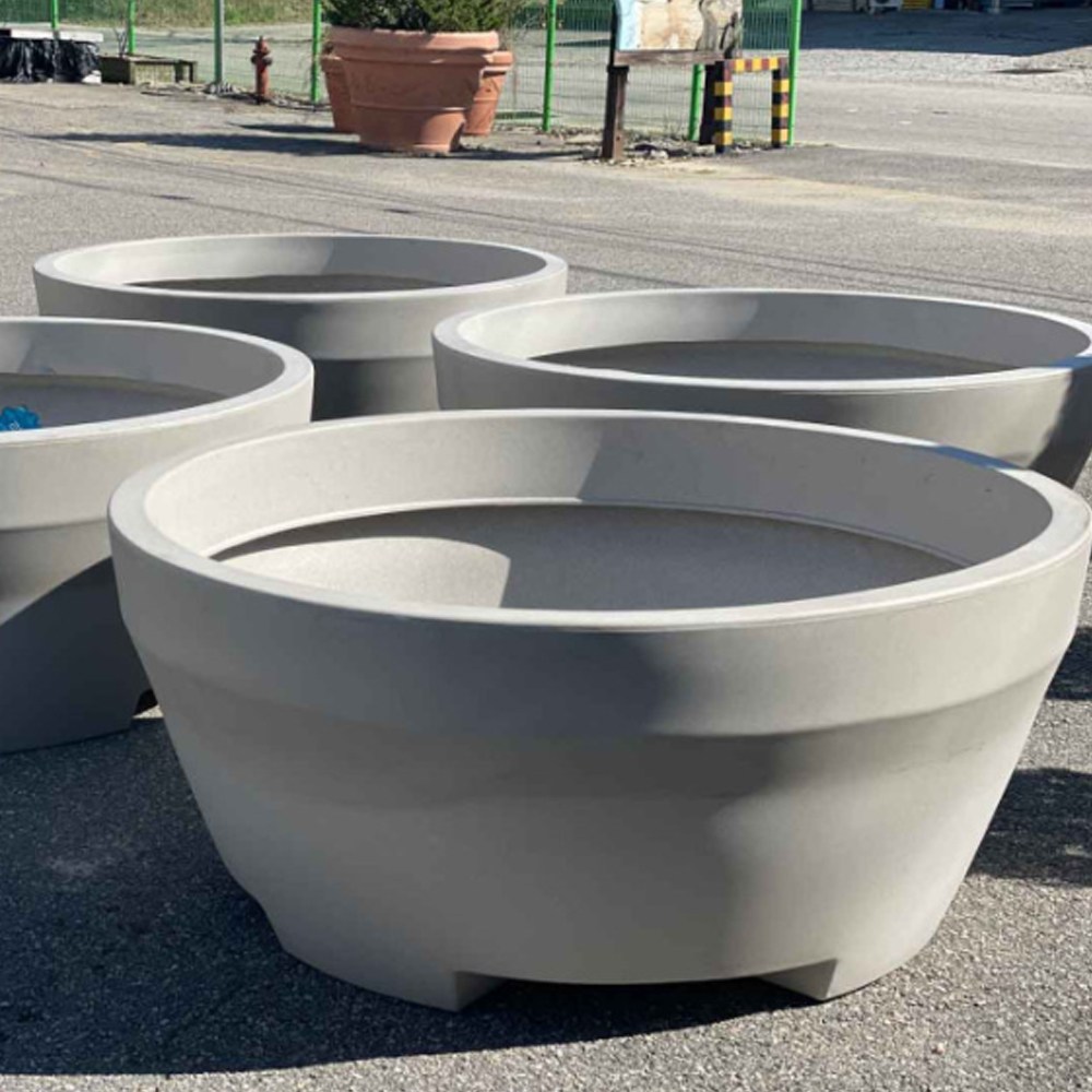 이태리토분 ERCO-90S 플라스틱화분 PE콘크리트화분 대형 조경 공원 카페 건물 아파트 골프장화분, 1개 728,530원