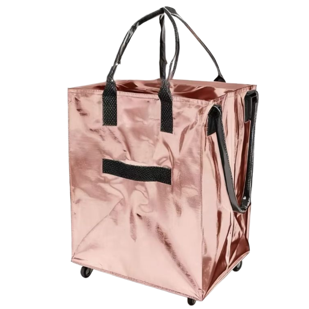 Aegen 바퀴달린 쇼핑카트 여행용 장바구니 시장 캐리어 가방, 핑크, 1개 50,000원