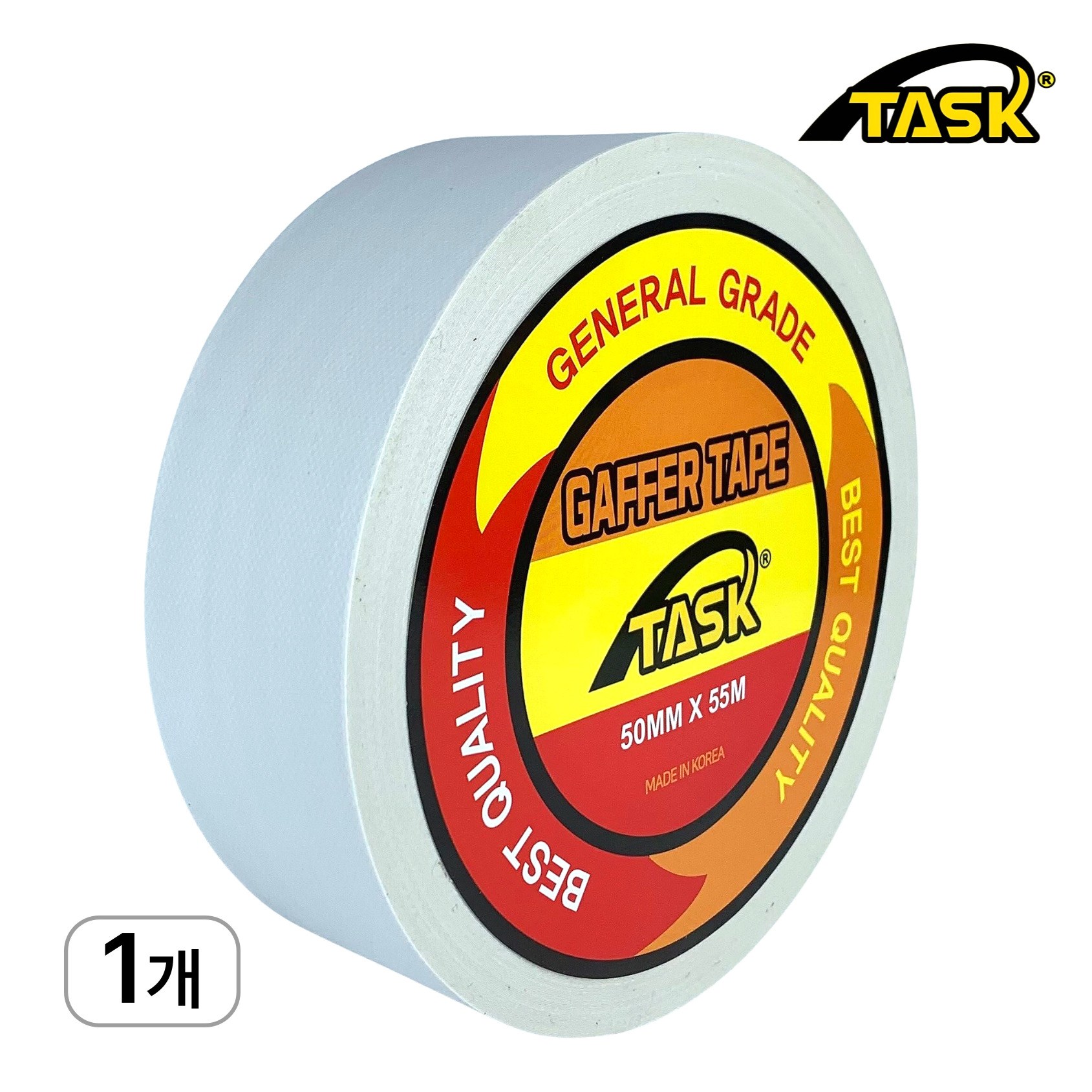 테스크 수출용(국내산) 개퍼테이프 무광 면테이프 50MM X 55M, MATT WHITE 14,900원