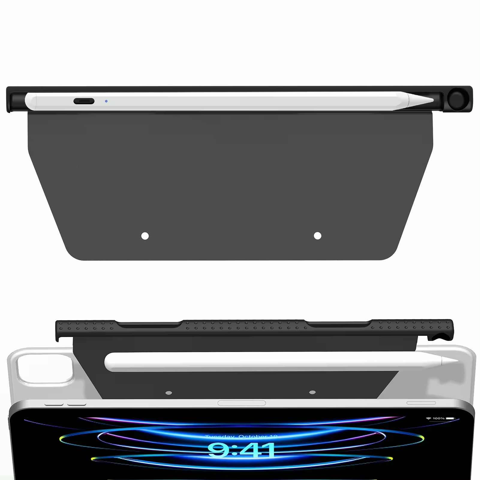 애플펜슬 케이스 매직키보드 애플펜슬프로 충전지원 전용 홀더 케이스, 1개, 블랙 14,200원