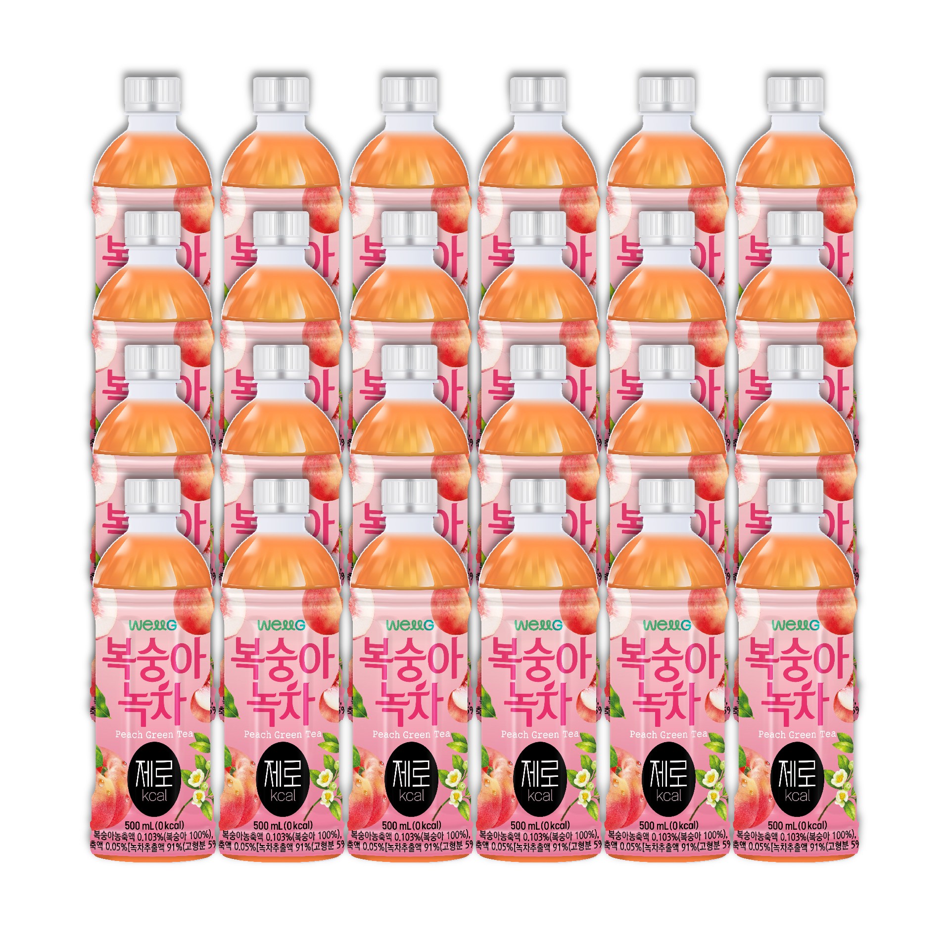 웰그린 스위츠 복숭아녹차 제로 페트음료 19,570원