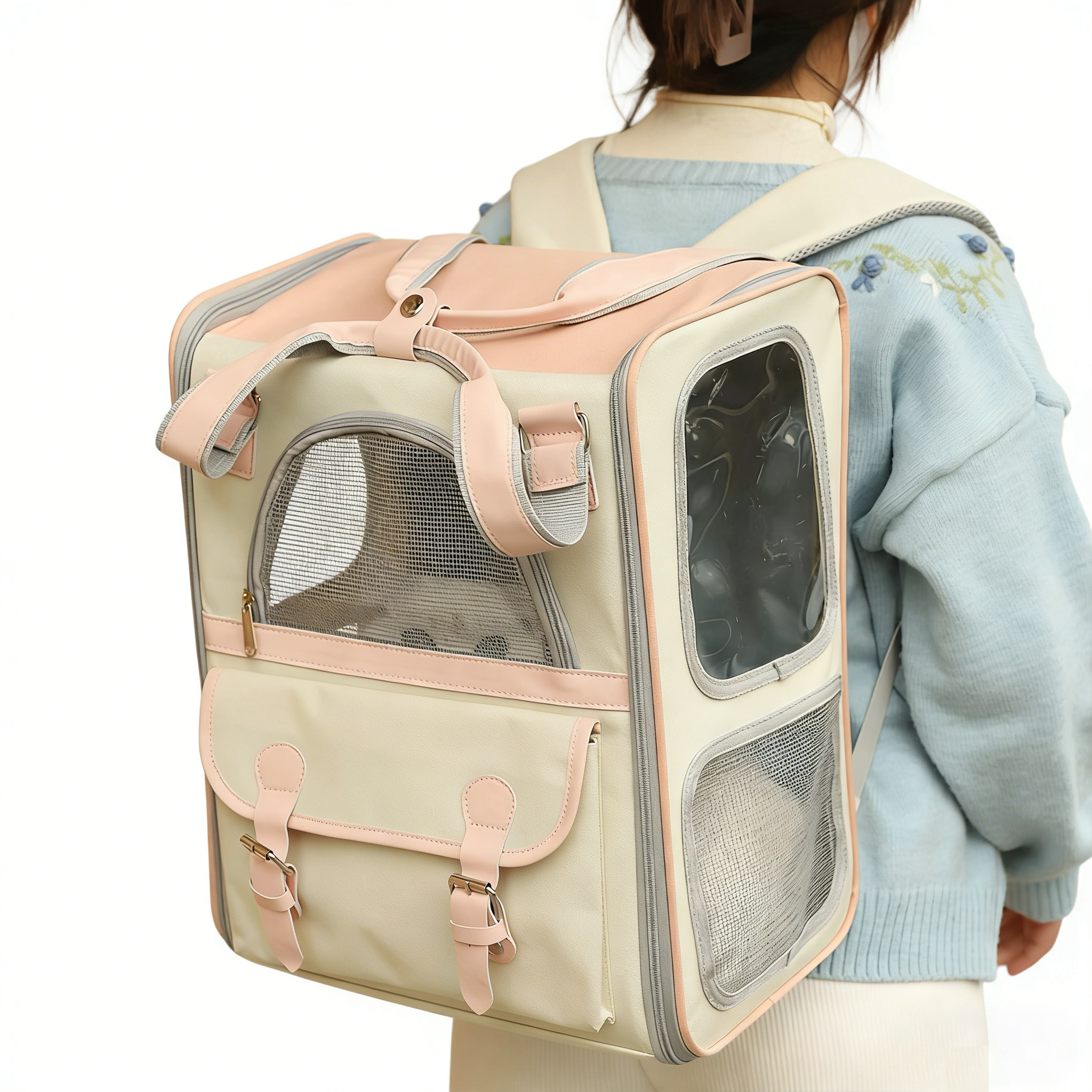 포프린츠펫 다기능 삼면통풍 고급형 고양이 강아지 이동가방 20,800원