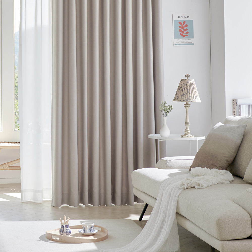 형상기억 린넨 양면 암막커튼 2p 세트 143,000원