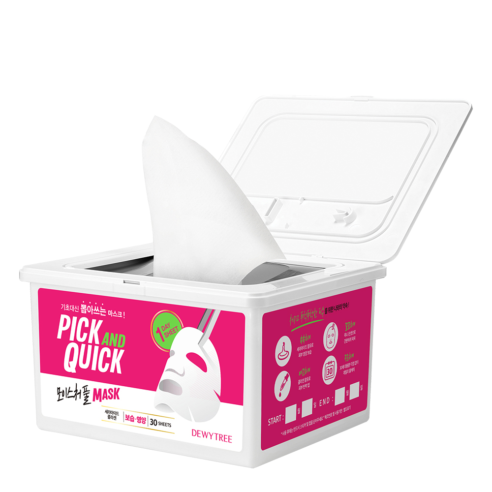 듀이트리 픽앤퀵 뽑아쓰는 모이스처풀 마스크, 30개입, 1개 13,800원