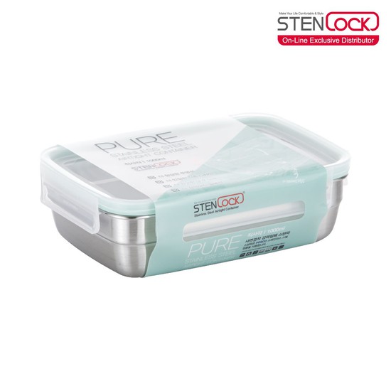 스텐락 퓨어 직사각 스텐 반찬통 밀폐용기 6-1호 1000ml 12,400원