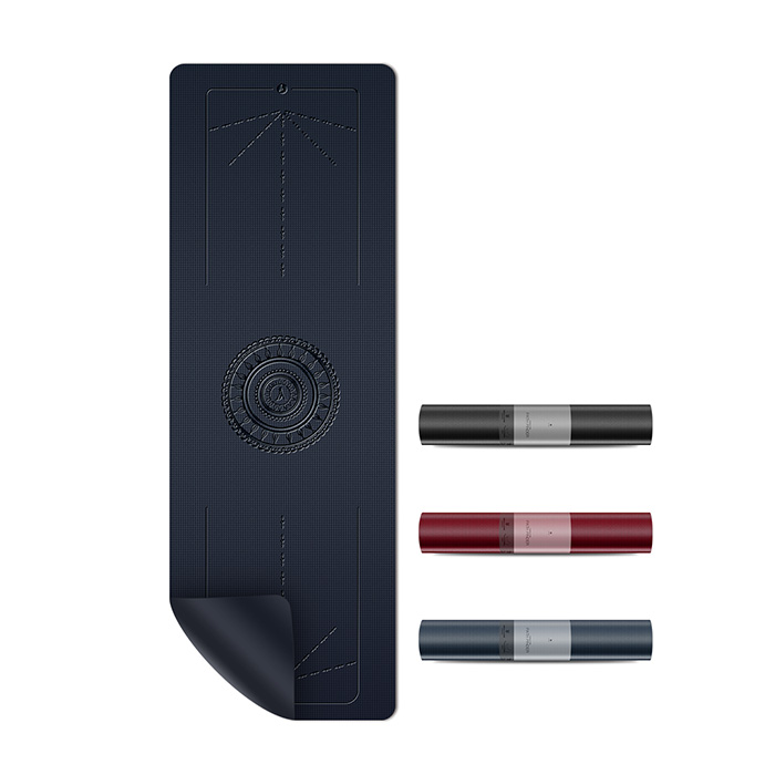 아따산 고중량 밀링방지 패스파인더 센터라인 요가매트 6mm, 그랑블루, 1개 80,000원