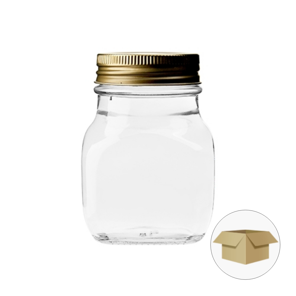 KH929 사각 틴캡 250g 1박스 30병 잼병 수제청 유리병 33,700원