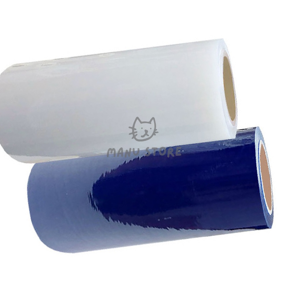 [투마누] 투명보호테이프 무잔사테이프 보양테이프 보호테이프 투명 청색 300mm x 150M 13,200원