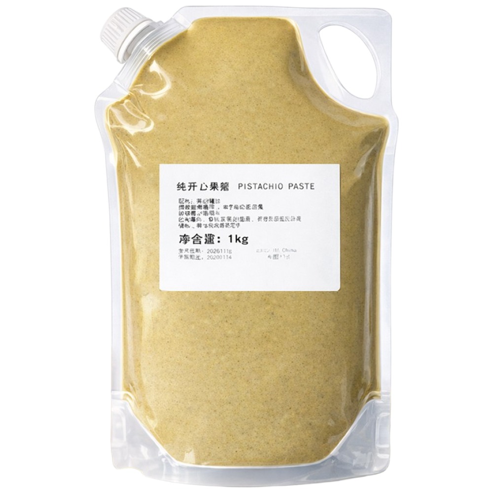 100% 피스타치오 페이스트 1kg 미국산 원물 두바이 쫀득쿠키 초콜릿 모찌 재료 업소용 스프레드 잼, 1개, 1kg 39,000원