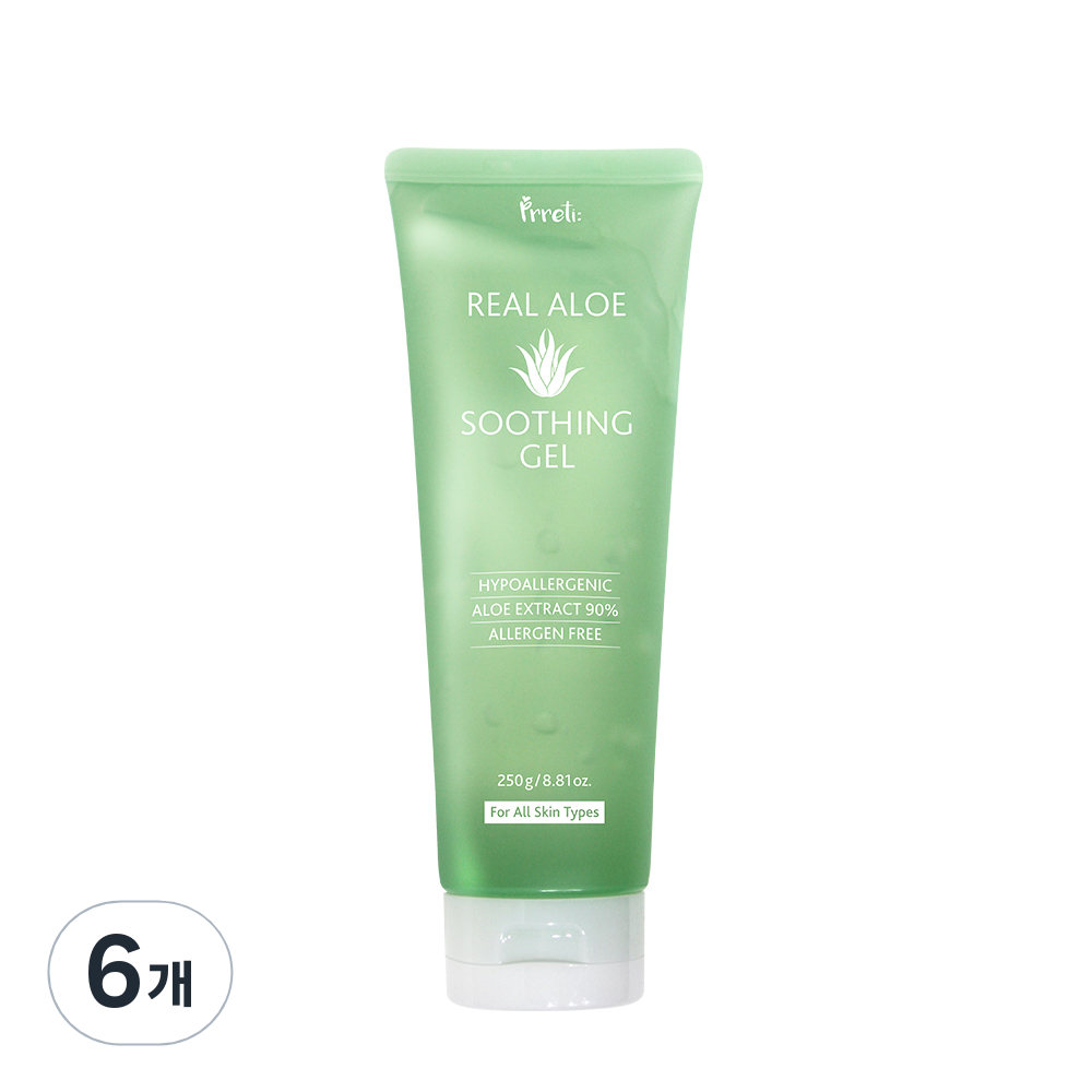 프레티 리얼 알로에 수딩젤, 6개, 250g 51,600원