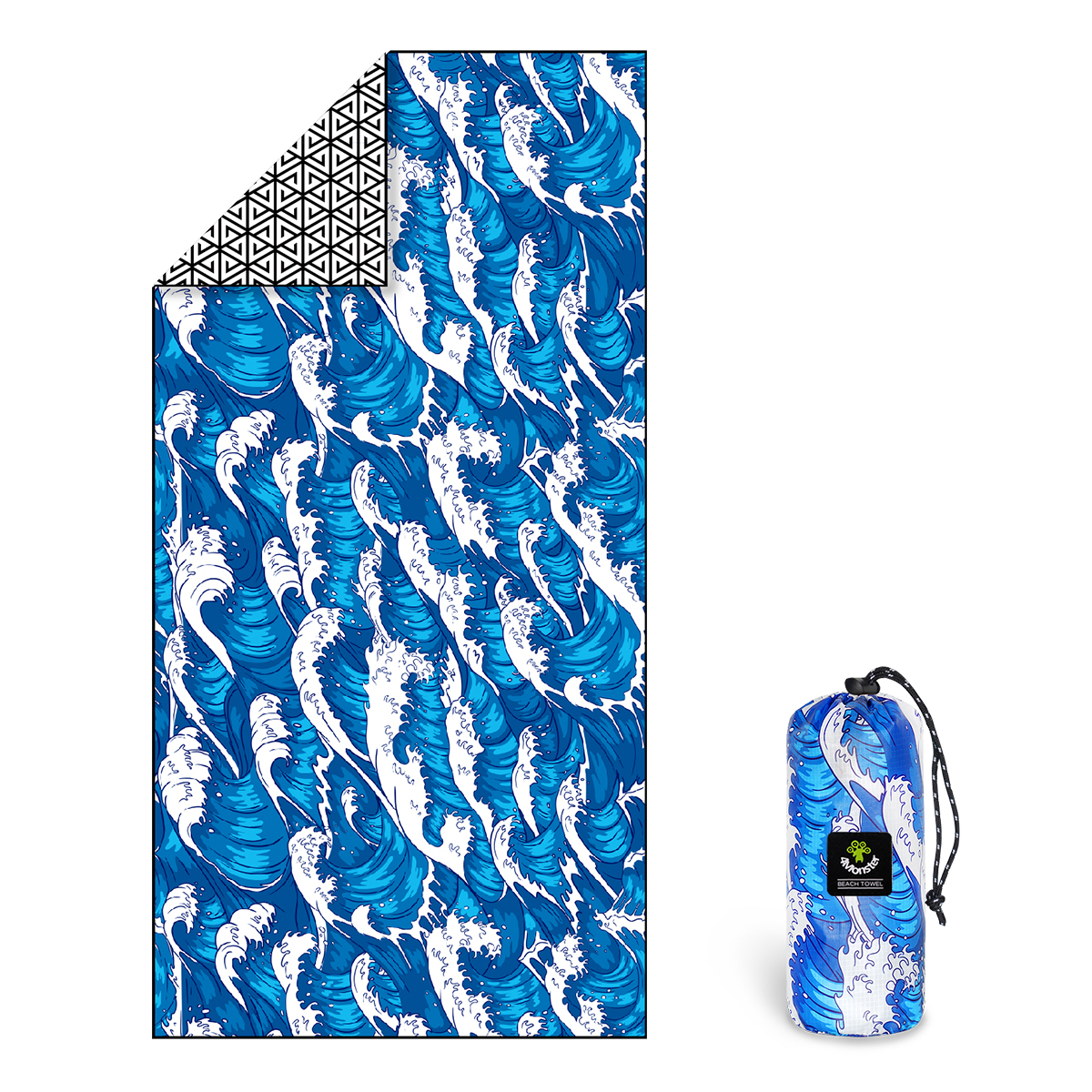 4몬스터 비치타올 파우치 극세사 타월 대형 268g 34,000원