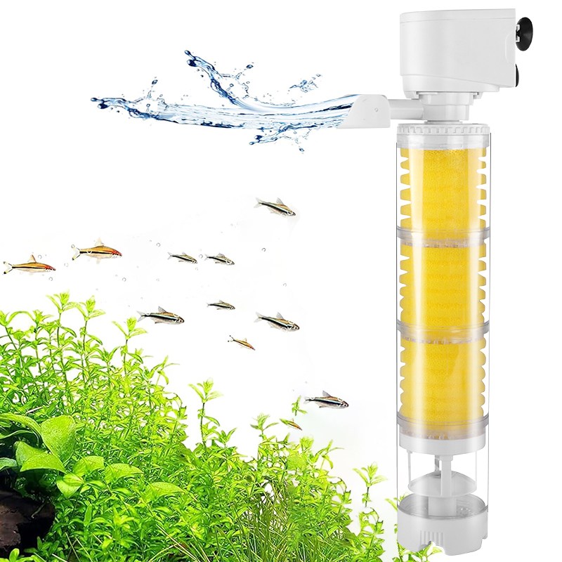 Super-in 수족관 다기능 측면 여과기세트 산소공급 무소음 스펀지 여과기, 1개, 4W 23,500원