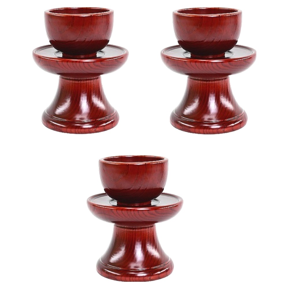 남원목기 공예사 문화재 물푸레 술잔 + 잔대 세트, 3세트 50,440원