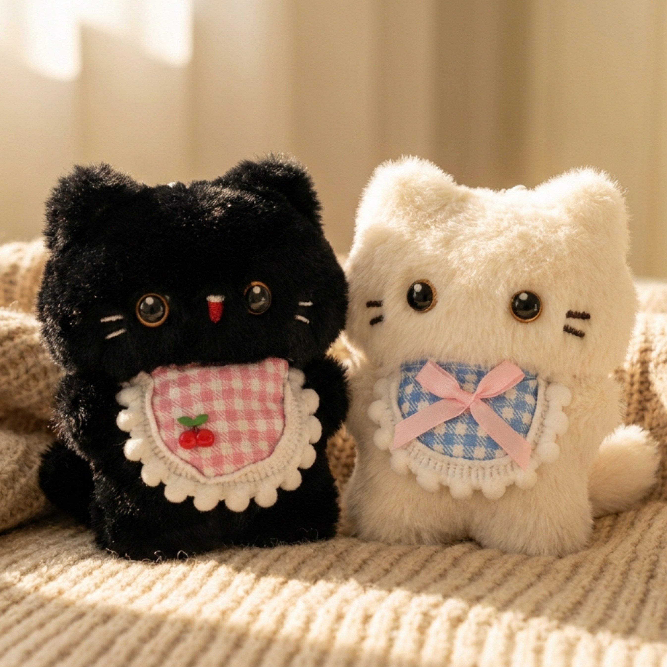 [2개세트]귀여운검은 고양이 흰고양이 뚱냥이 고양이 키링 열쇠고리 깜냥이 9,800원