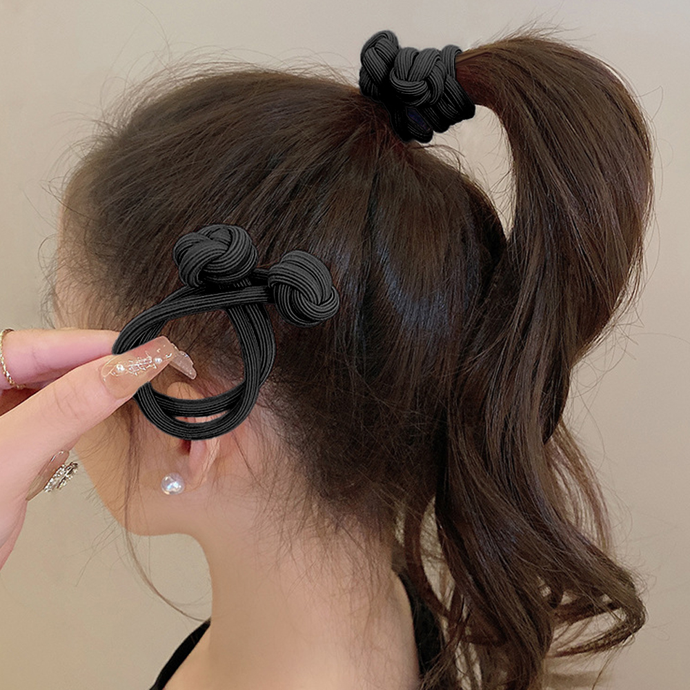 미다미 짱짱하게 고정되는 케로 매듭 팁 방울 고무줄 머리끈 1373 2p 5,900원