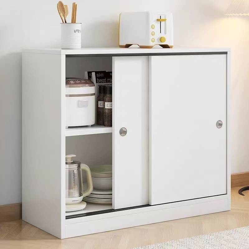 슬라이딩 도어 모던 주방 거실 다용도 수납장, WHITE 69,800원