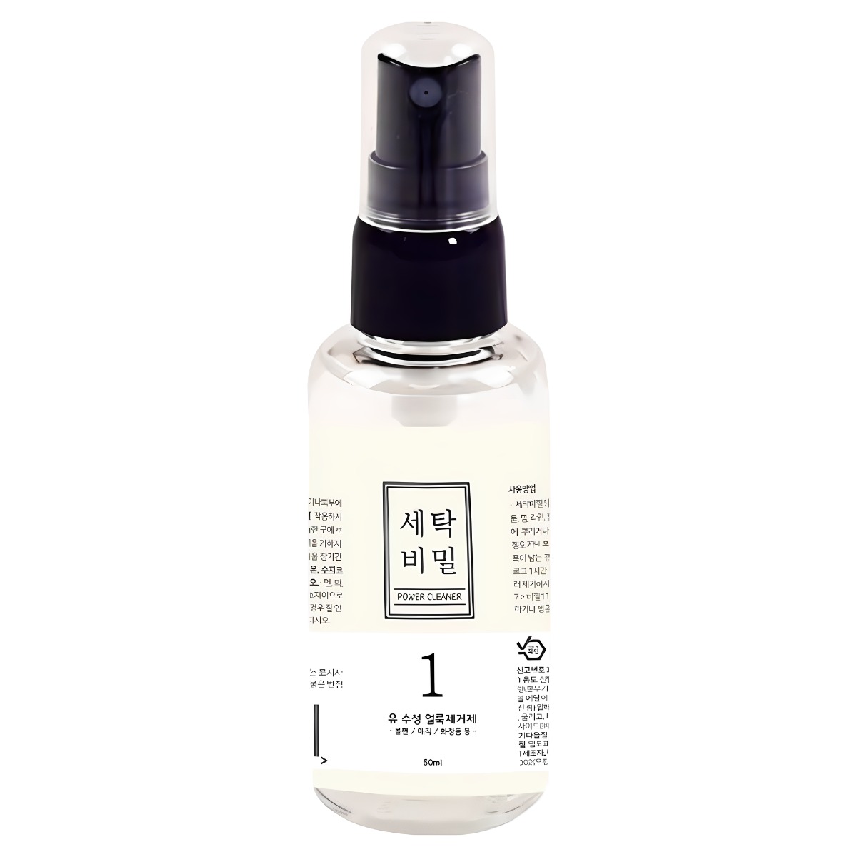가스코 세탁비밀1 유수성 얼룩제거제 팬 매직 화장품 전용 옷클리너 휴대용 60ml, 1개 7,480원