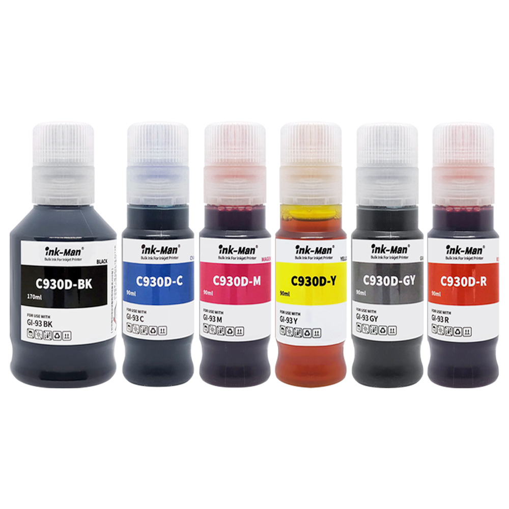 잉크맨 캐논 GI-93 호환 PIXMA G590 G595 G690 G695 리필용 충전 무한 잉크, 1세트, GI-93 호환 C930D-BK/C/M/Y/R/GY 22,500원