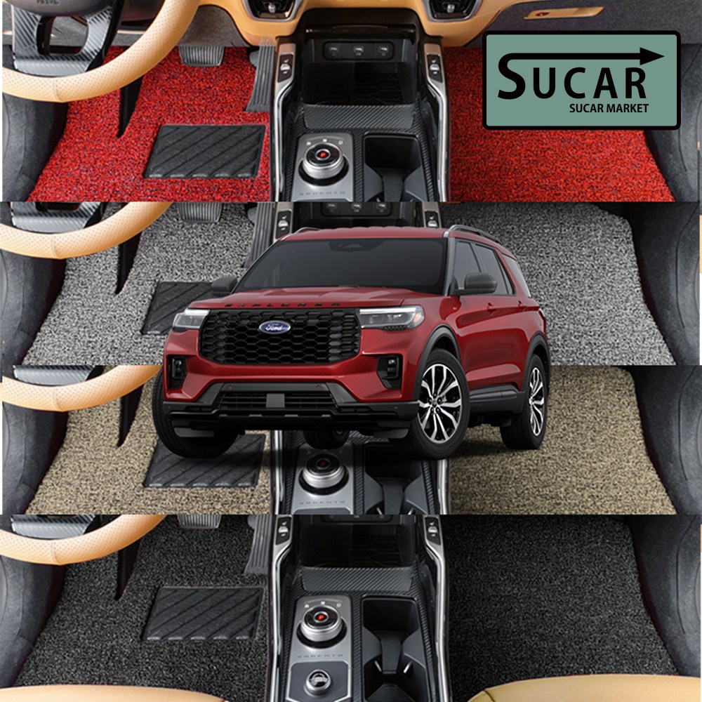 카구차 더뉴 익스플로러 6세대 페이스리프트 코일매트 자동차 카매트 확장형 일반 1+2+3열 6인승 ST라인, 베이지, 더뉴 익스플로러 6세대 페리 (6인승/ST라인) 83,700원