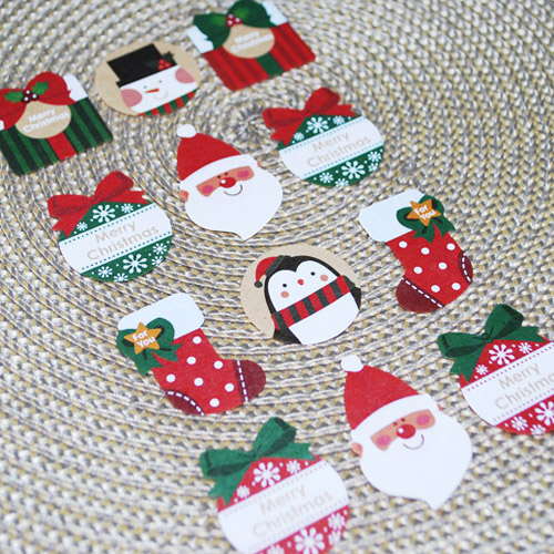 오케이유원 크리스마스 스티커, one size, 2개 2,500원