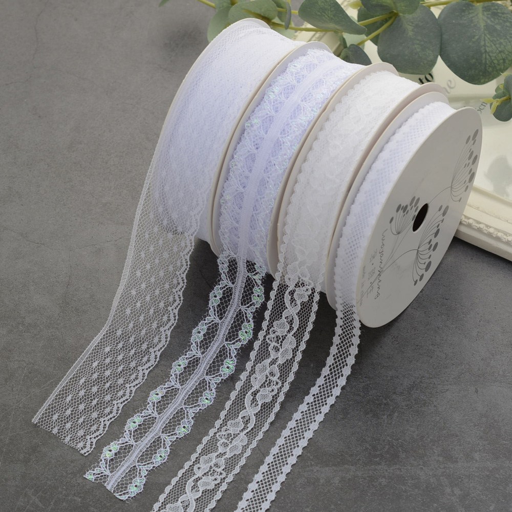 [HANNAL] 노블레스 레이스 리본끈 원단 선물포장, B타입 3cm, 1p 8,900원