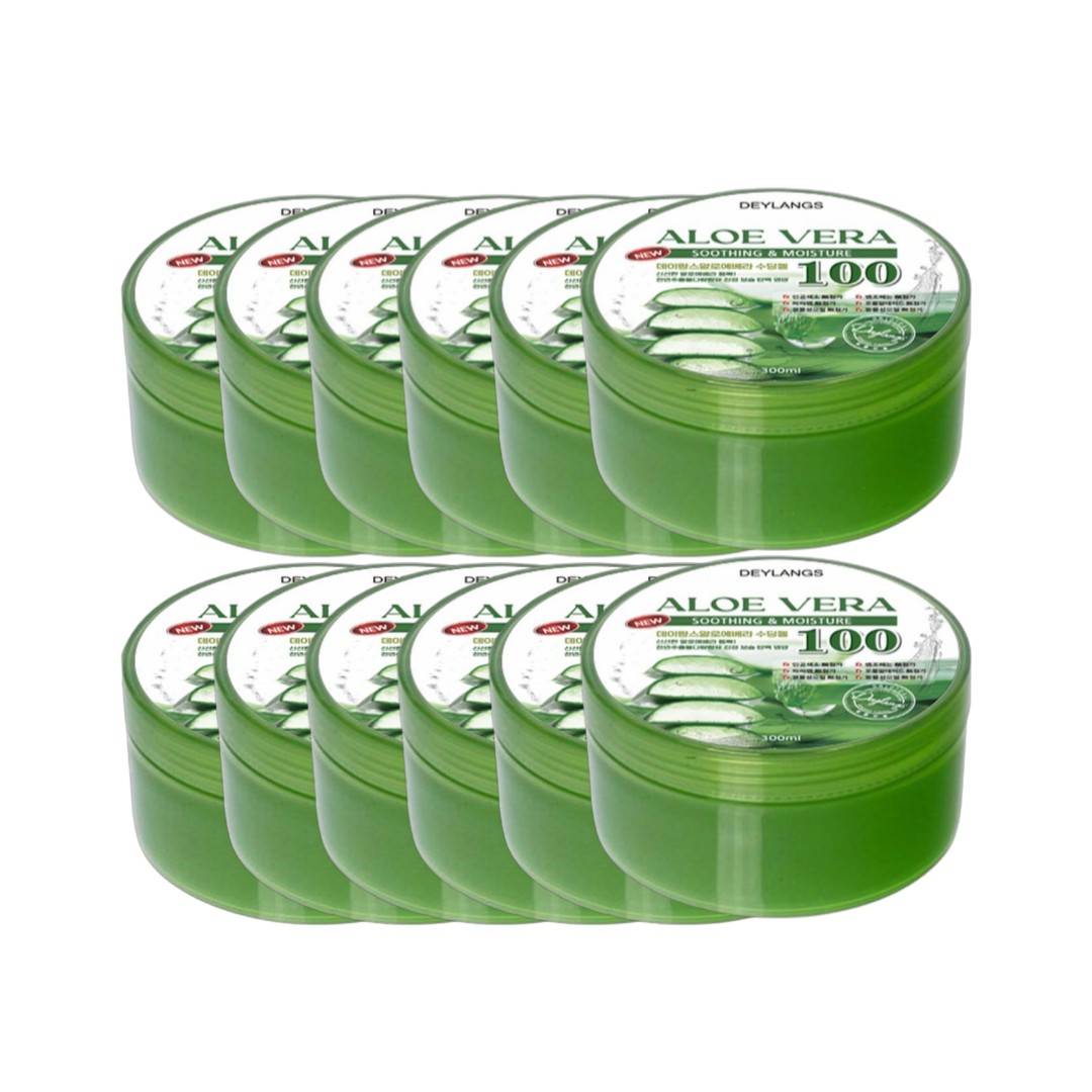 데이랑스 알로에 수딩젤 100 300ml 무알콜 천연보존제 사용 수분크림 바디로션 바디크림 12개세트, 12개, 300ml 22,340원