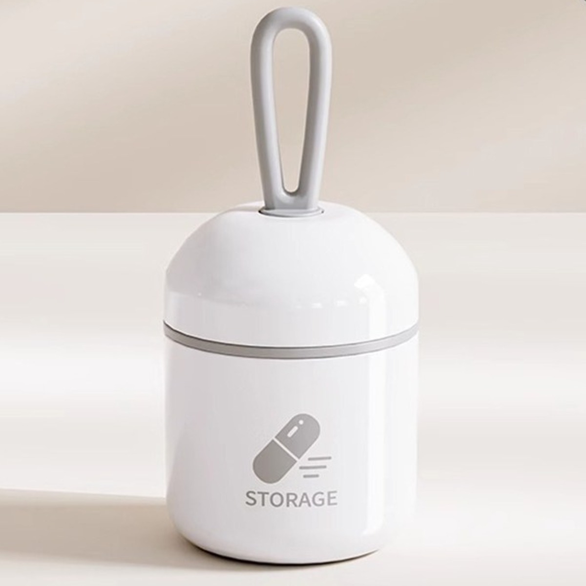 e chu 미니 대용양 캡슐 약통 휴대용, 1개, 회색 9,960원